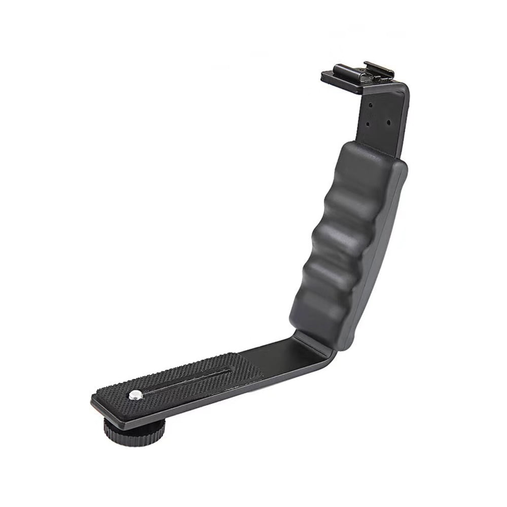 Docooler ADAI Dual Handle Grip Handheld Bracket Handlebar Kit with Cold Shoe Mount for ZHIYUN Crane Plus//Crane 2// Crane V2// FEIYU a1000// a2000// G6 Plus//MOZA Air Aircross 3-Axis Gimbal Stabilizer