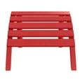 thumbnail image 3 of WestinTrends Outdoor Patio HDPE Adirondack Ottoman Footrest, Red, 3 of 13
