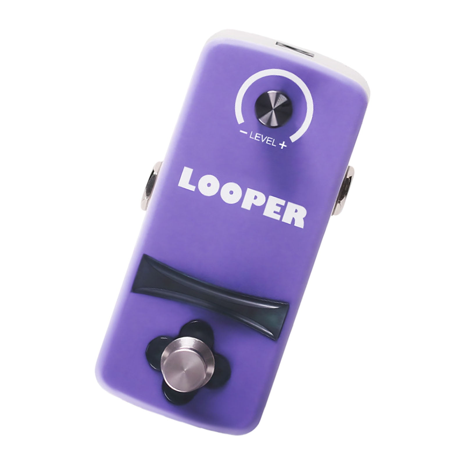 Compact Loop Recording Pedal Portable Guitar Effects Device Alloy Texture for Practice and Creative Performances