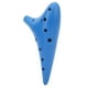 thumbnail image 4 of Ocarina de 12 agujeros, instrumento de viento portátil de plástico azul para principiantes profesionales, 4 of 15