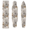 thumbnail image 4 of 44"x10" Skateboard Grip Tape Protector Sheets Nonslip Protection Griptape Sheet for Outdoor Sports Brown Paint Splatters Pattern, 4 of 7