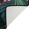 thumbnail image 5 of SKYSONIC 36x24in Tropical Colorful Hibiscus Area Rug, Summer Palm Leaves Non-Slip Floor Carpet for Indoor Living Dining Room Bedroom, 5 of 7