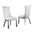 thumbnail image 2 of Clear Glass 9pc Dining Set with Silver Stainless Steel and 8 Chairs, 2 of 4