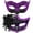 Purple, variant on SUNSIOM Men Women Masquerade Facewear, Exquisite Glitter Half Face Facewear Halloween Cosplay Headwear