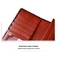 thumbnail image 3 of Qarigey Cartera larga de cuero con cierre de cremallera, bolsillo para monedas, monedero para almacenamiento de dinero, tarjetero de crédito y Carteras Naranja, 3 of 6
