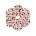 thumbnail image 7 of 15 Inch Round Placemats Set of 6, Christmas Tree Non Slip Heat Insulation PP Table Mats, Buffalo Plaid Xmas Elk Snowflake Vintage Washable Place Mats for Kitchen Dining Party Table Decor, 7 of 7
