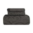 thumbnail image 2 of Superior 3 Piece Aspen Cotton Blend Charcoal Bedspread Set, King, 2 of 9