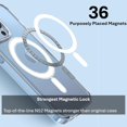 thumbnail image 2 of Magnetic Case for iPhone 14 6.1-Inch, Compatible with MagSafe Wireless Charging, Shockproof Phone Bumper Cover, Anti-Scratch Clearview, 2 of 7