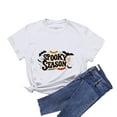 thumbnail image 6 of Hessimy women's Halloween Shirts Pumpkin T Shirt Short Sleeve Cute Graphic Tee Tops(White,XXXL), 6 of 6