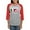 Heather/Red, variant on CafePress - Italian American Pride Women's Baseball T Shirt - Womens Baseball Tee