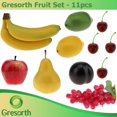 thumbnail image 3 of Artificial Lifelike Apple Brin Banana Grape Lemon Pear Fake Fruit Toy Home Christmas Party Decoration - 8 Fruits, 3 of 3