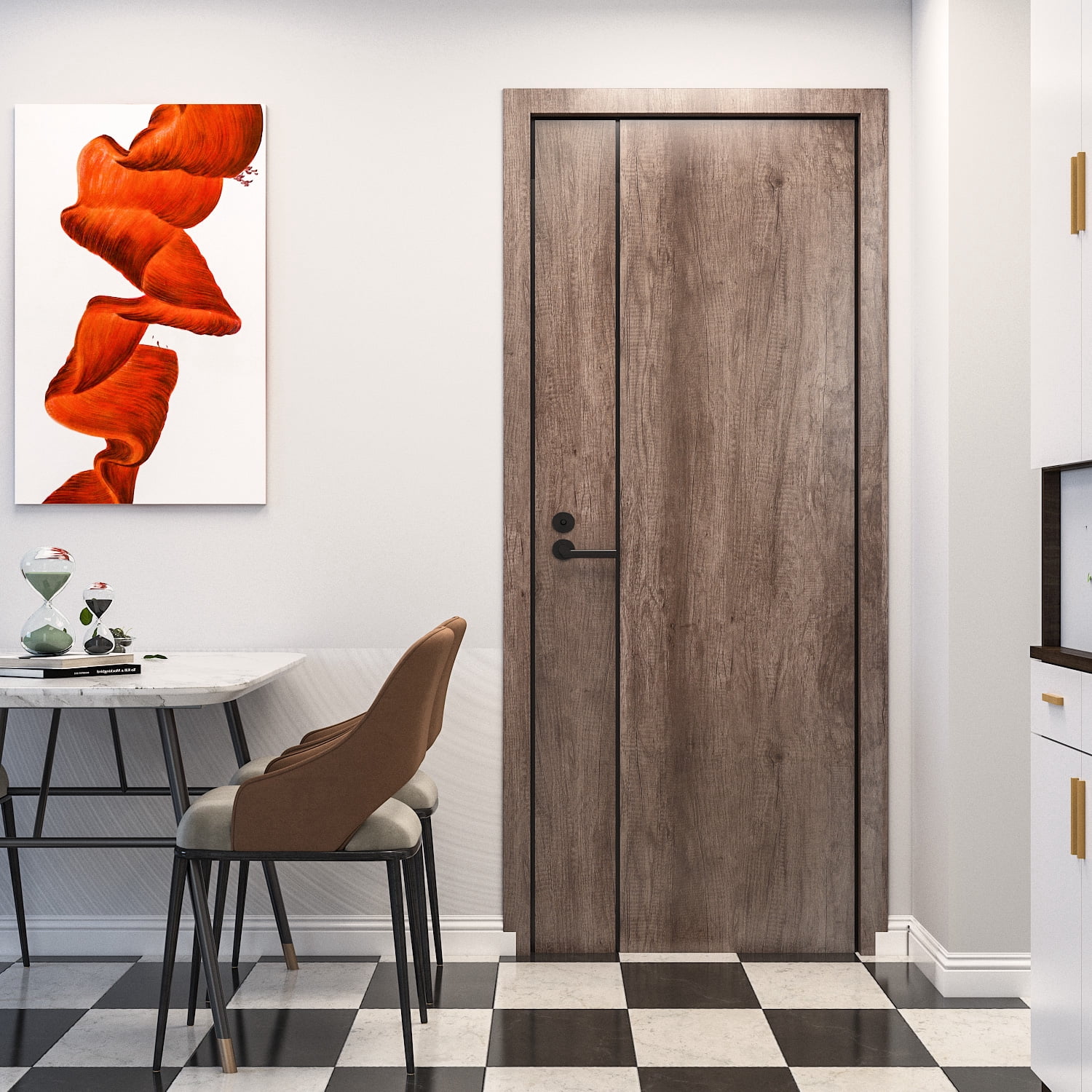 Artistic Wood Contact Paper for Kitchen 400"x15.8" AbaBoorty Countertops Wood Wallpaper Peel and Stick Wood Adhesive Wall Paper Rustic Wood Look Grain Removable Wallpaper for Furniture Door Decor