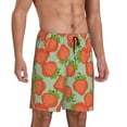 thumbnail image 2 of Kdxio Hand Drawn Strawberry Print Mens Sleep Shorts Bottoms Soft Comfy Pajama Wear Pants with Drawstring Pockets, 2 of 7