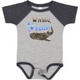 thumbnail image 3 of Inktastic Whale, Hello Cute Whale Shark with Bubbles Boys or Girls Baby Bodysuit, 3 of 5