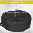 thumbnail image 4 of Sac de Poids pour Base de Parasol Rond de 19 Pouces, Support de Poids pour Sable de 88 Lb, Tissu Oxford 600D Résistant aux Intempéries, Convient aux Poteaux de 1,25 à 2,5 Pouces, Support de Parasol de Jardin Noir pour Patio et Cour, 4 of 7