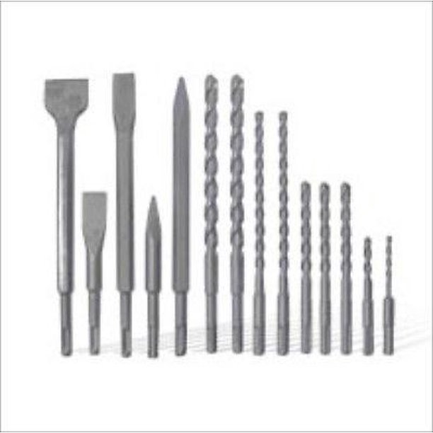17 SDS Hammer Drill Chisel Masonry Bit Set