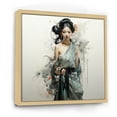 thumbnail image 2 of Designart "Asian Art Geishas beauty VII" Asian Floater Framed Wall Art Living Room, 2 of 7