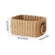 thumbnail image 3 of CaiYueKe Woven Storage Basket, Natural Fiber Organizer Basket, Decorative Wicker Bin for Home Bathroom Bedroom Kitchen, Storage Box for Cosmetics Toys, Handmade Rattan Basket, Rustic Organizer, 3 of 7