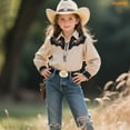thumbnail image 2 of WHIPPY Kids Western Belt for Boys Girls for Jeans Dresses Embossed Genuine Leather Cowboy Cowgirl Belt Gift, 2 of 7