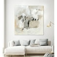 thumbnail image 2 of Giant Art 54x54 Neutral Brushstrokes II Fine Art Giant Canvas Print in White, 2 of 3