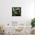 thumbnail image 3 of Stupell Industries Sci-Fi Kitten with Saber Fantasy & Sci-Fi Painting Gray Floater Framed Canvas Art Print Wall Art, 25 x 25, 3 of 10