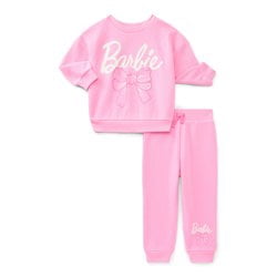 Barbie Toddler Girls Graphic Sweatshirt and Joggers Set, 2-Piece, Sizes 12M-5T