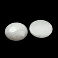 thumbnail image 2 of 20pcs Natural White Jade Cabochons Flat Round 20~21.5x6~8mm, 2 of 3