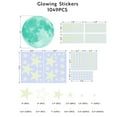 thumbnail image 5 of XDMTWLKJ Glowing Starry Moon Glow-in-the-Dark Wall Stickers for Bedroom, 1049 Pack, 5 of 6
