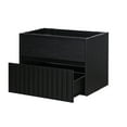 thumbnail image 2 of JONATHAN Y Sherwin 30 in. W x 18 in. D x 20 in. H, Slat 2-Drawer, Wall Mounted Bath Vanity Cabinet ONLY, Black, VAN1017C, 2 of 9