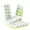 Green, variant on DOQAUS 4 Pack Silicone Ice Cube Trays with Lids, BPA LFGB Safe Stackable Easy Release Ice Molds for Drinks & Food