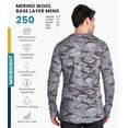 thumbnail image 5 of 𝗕𝗥𝗘𝗔𝗧𝗛𝗔𝗕𝗟𝗘 Merino.tech Men’s Midweight Merino Wool Long Sleeve Base Layer Shirt with Hiking Socks, 5 of 8