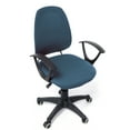 thumbnail image 2 of Stretch Solid Print Computer Office Chair Cover Removable Washable Universal Desk Rotating Chair Slipcover Black, 2 of 7