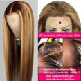 thumbnail image 5 of Peluca con encaje en la parte delantera Cypha Ombre, cabello humano, 24 pulgadas, 5 of 5