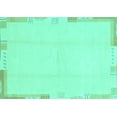 thumbnail image 1 of Ahgly Company Indoor Rectangle Solid Turquoise Blue Modern Area Rugs, 7' x 10', 1 of 4