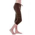 thumbnail image 2 of Tumotour Yoga Shorts For Women Workout Out Elastic High Waisted Button Pocket Yoga Gym Cropped Trousers Athletic Leggings Shorts Sport Shorts Lightweight Biker Shorts, 2 of 8