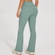 thumbnail image 4 of Pantalones de yoga anchos para mujer: leggings acampanados, diseño de cintura alta con vuelta, tejido de nailon y spandex, para ocasiones informales y cotidianas, 4 of 5