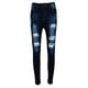 thumbnail image 2 of Pantalones Delgados Del Lápiz Del Estiramiento De Los Pantalones Delgados De Las Señoras De La Señora Más Tamaño Del Dril De L Soledad Pantalones de tallas grandes para mujeres, 2 of 10