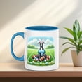 thumbnail image 5 of Happy Easter Hello Spring Italian Greyhound Playing Football 11oz Accent Two-tone Mug Greyhound Dog Lover Coffee Tea Cup - 13003, 5 of 5