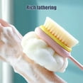 thumbnail image 6 of HongHeng Shower Body Brush,Soft Bristles and Loofah Long Handle Back Scrubber Bath Mesh Sponge for Skin Exfoliating Bath,Massage Bristles Suitable for Wet or Dry,Men and Women, 6 of 6