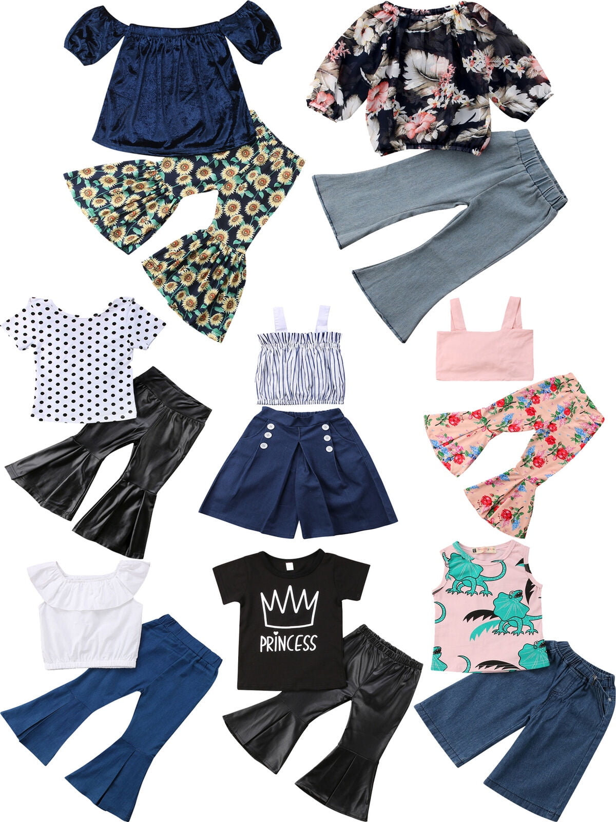 baby girl top and bottom sets