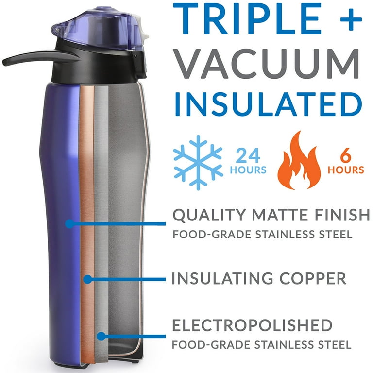 22 oz Stainless Steel/Copper Vacuum Insulated ASR Water Bottle