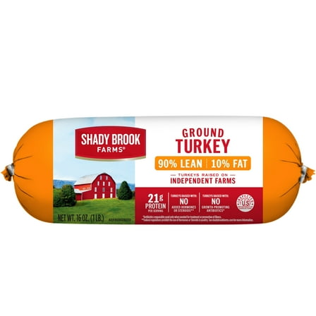 Shady Brook Farms® 90% Lean / 10% Fat Ground Turkey Roll, Fresh, 1 lb.