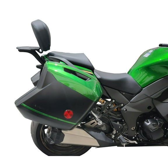 Kawasaki 1100SX Billet Luggage Rack with Passenger Backrest for bikes with Bags