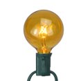 thumbnail image 1 of Lot de 25 Ampoules de Remplacement Incandescentes Amber G50 pour Noël, 1 of 1