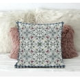 thumbnail image 3 of 20â€ Pink Sage Paisley Zippered Suede Throw Pillow, 3 of 3