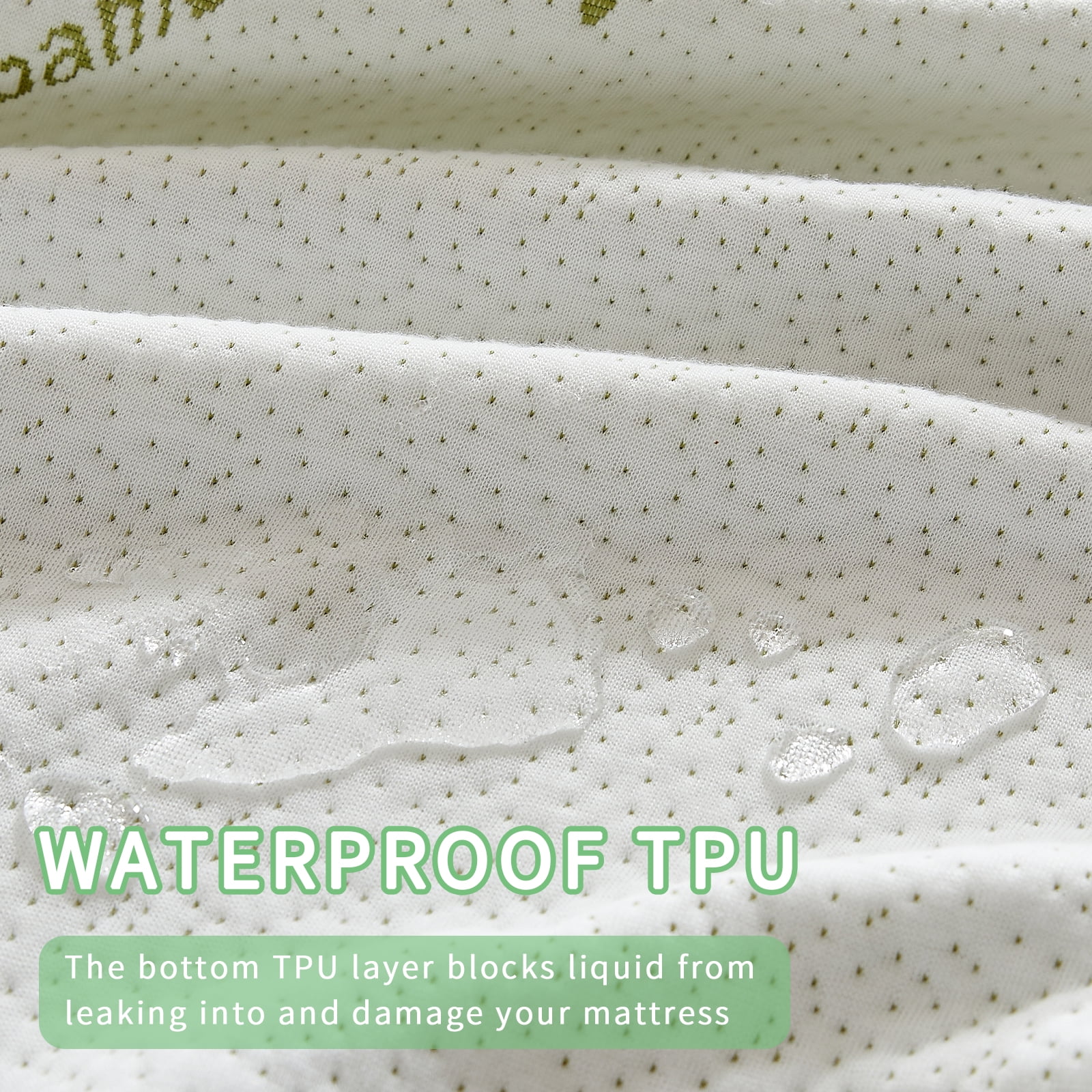 5 Inch Twin Size Waterproof Cooling Mattress Memory Foam Bamboo Cover Cooled Mattress