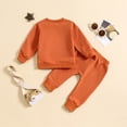 thumbnail image 5 of Toddler Boy Clothes Winter Fall Winter Girls Long Sleeve Letter Hoodie Pants Set Children's Set DADDY's GIRL Multi Color Letter Printed Sweatpants Fall Kids 2 Piece Outfit 3-6 Months, 5 of 5