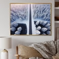 thumbnail image 2 of Designart "Winter Forest Journey Endless Road Ahead III" Extra Large Landscapes Framed Wall Art - Modern White Road Living Room Framed Canvas Art, 2 of 7