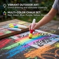 thumbnail image 2 of Sidewalk Chalk Paint Fillable Applicators, Sidewalk Chalk Paint Brush Set, Refillable Chalk Shells, Magic Sponge Tip Painting Tools, DIY Washable Paintbrush for Walls and DIY Yard Art(B)Q, 2 of 7