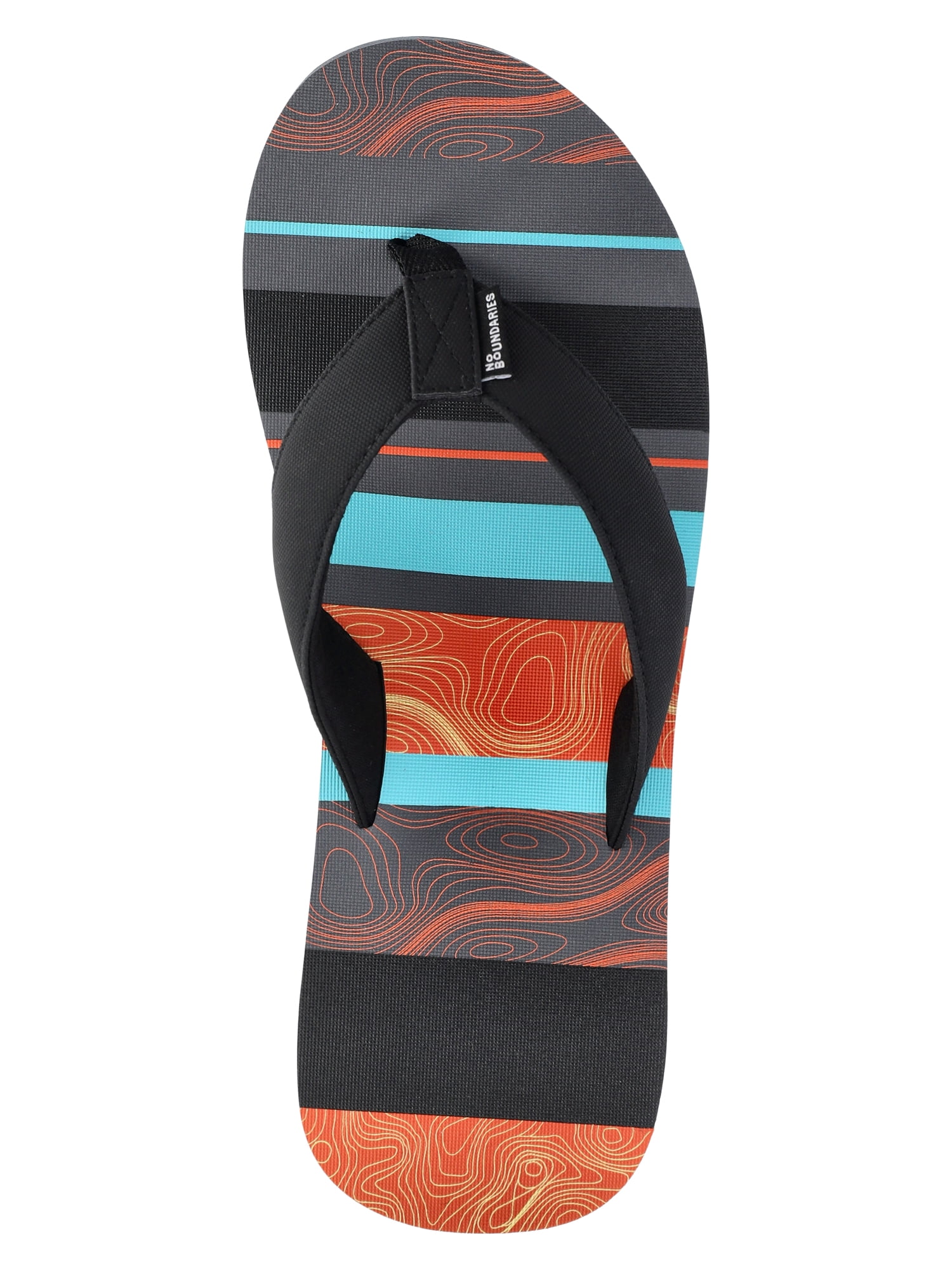No Boundaries Men's Beach Flip Flop Sandals